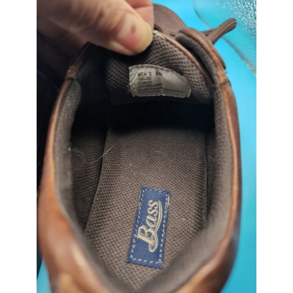 MEN'S G.H. BASS BROWN‎ LEATHER WALKING  SHOES SIZE 8M